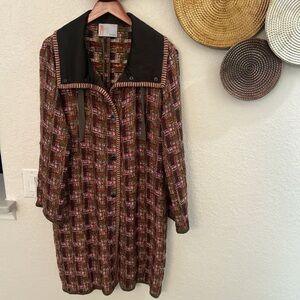 Elegant Multicolor Plaid Women's Dress